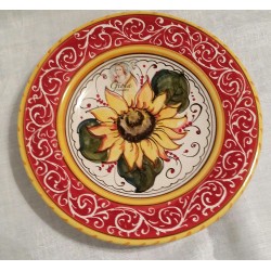 Italian Ceramic Sunflower 9...