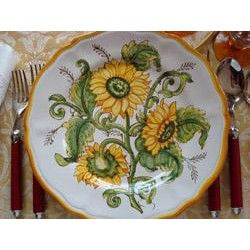 Italian Sunflower Plate