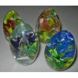 Artisan Glass Eggs with...
